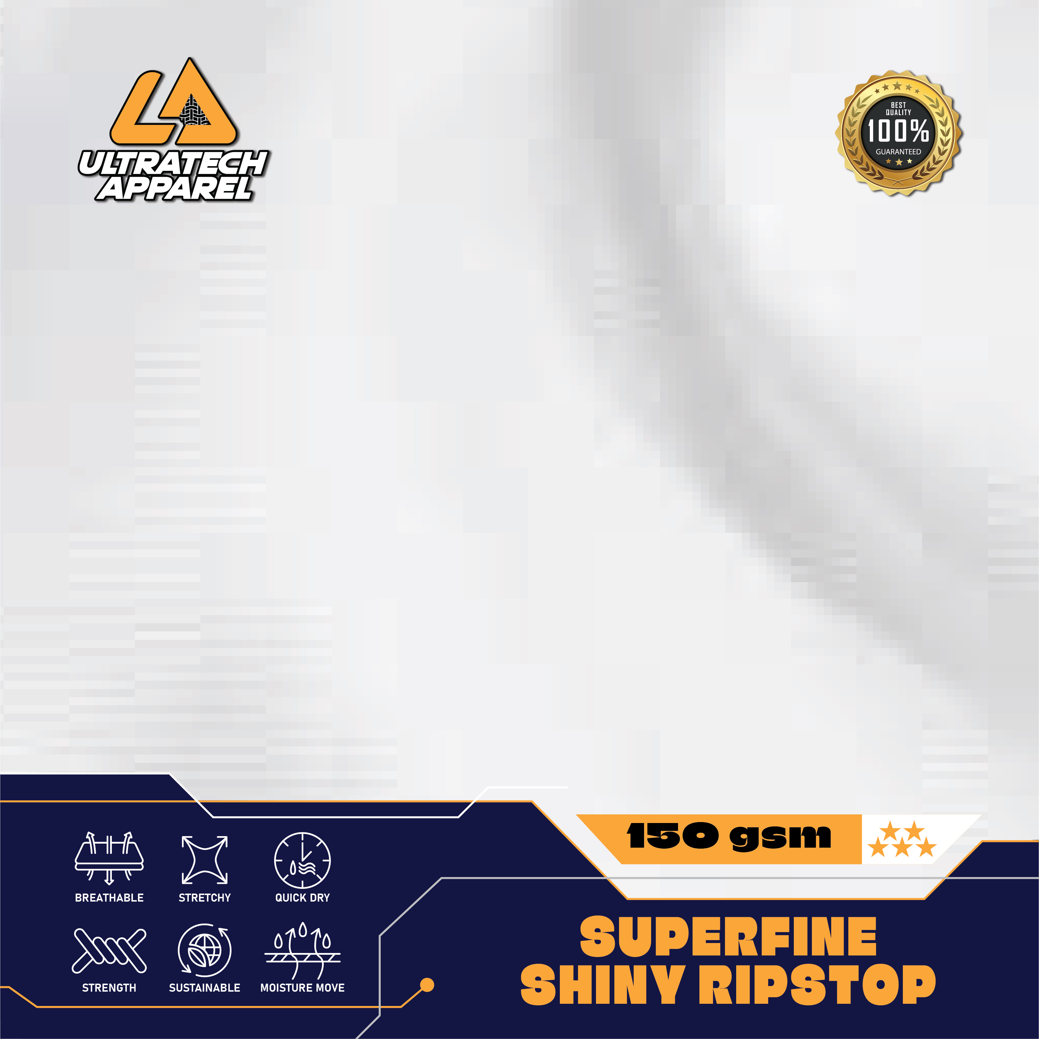 Superfine Shiny Ripstop (150gsm)